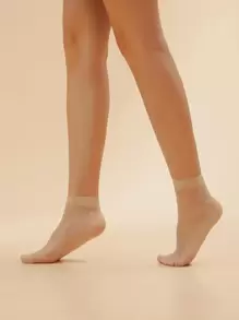 10pairs Polka Dot Socks - Apricot - View 2