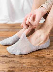 男士5雙素色船襪 - 彩色 - 查看 2