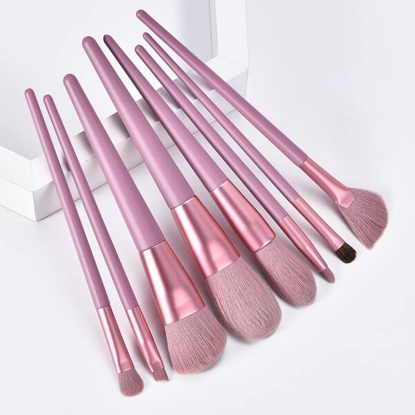 

8pcs Makeup Brush Set, Pink