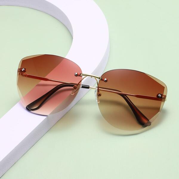 

Tinted Lens Rimless Sunglasses