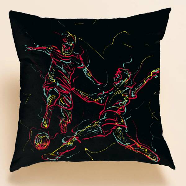 

Figure Graphic Cushion Cover Without Filler, Multicolor