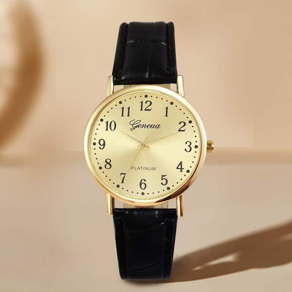 

Men Simple Round Pointer Quartz Watch