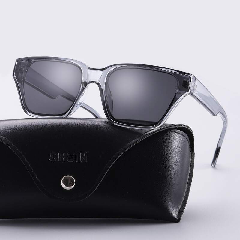 

Guys Geometric Frame Sunglasses, Grey