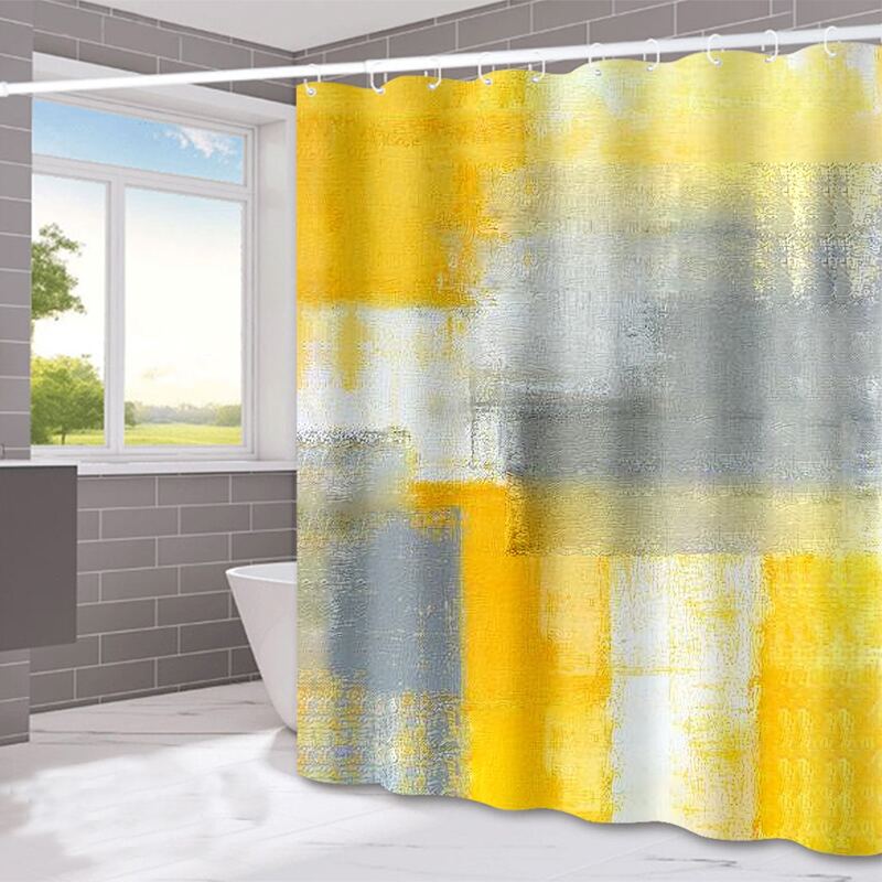 

Graphic Print Shower Curtain, Multicolor
