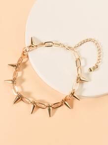 寵物鉚釘項鍊 - 金色 - 查看 4