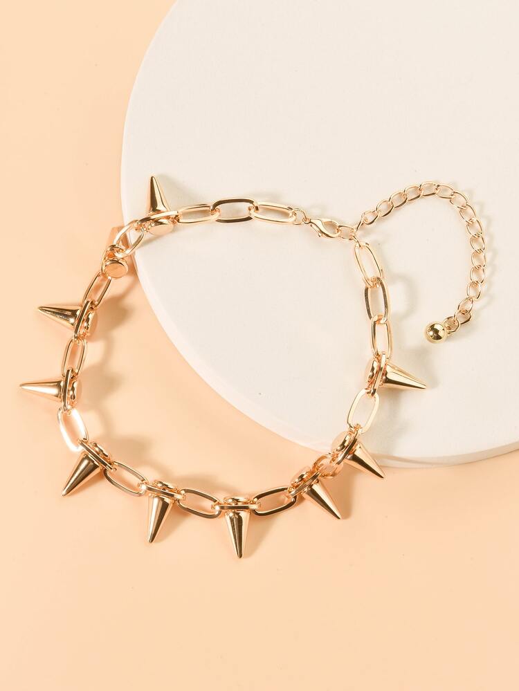 寵物鉚釘項鍊 - 金色 - 查看 4