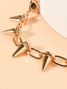 寵物鉚釘項鍊 - 金色 - 查看 5