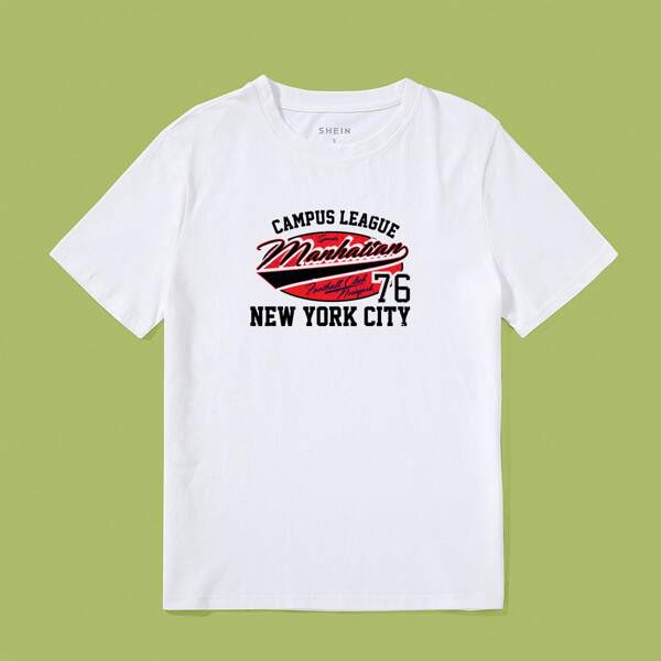 

Letter Graphic Tee, White
