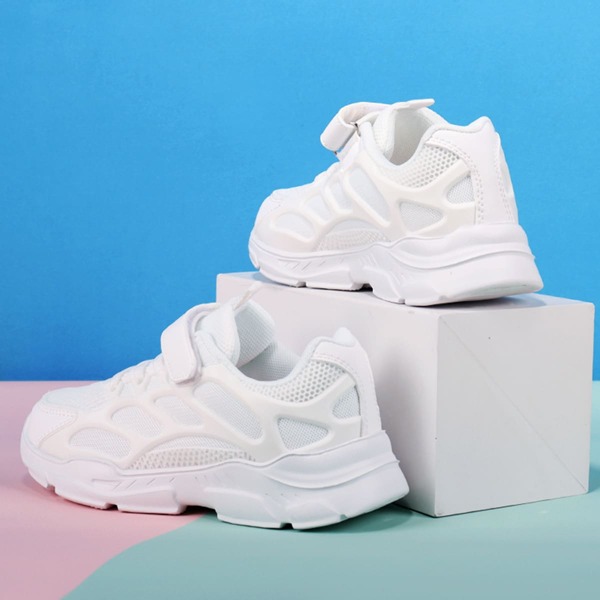

Girls Minimalist Velcro Strap Sneakers, White