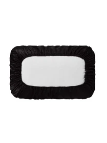 1對素色緞面枕套不附帶內芯 - 黑色 - 查看 3