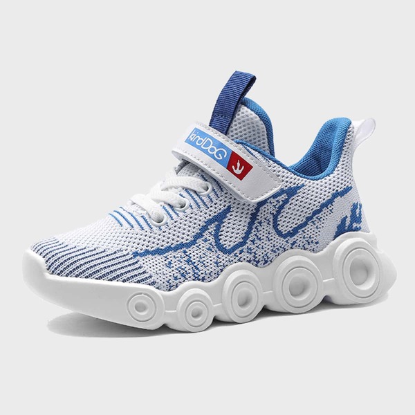 

Girls Fire Graphic Knit Chunky Sneakers, White