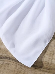 Tween Girl Knot Side Cover Up Skirt - White - View 5