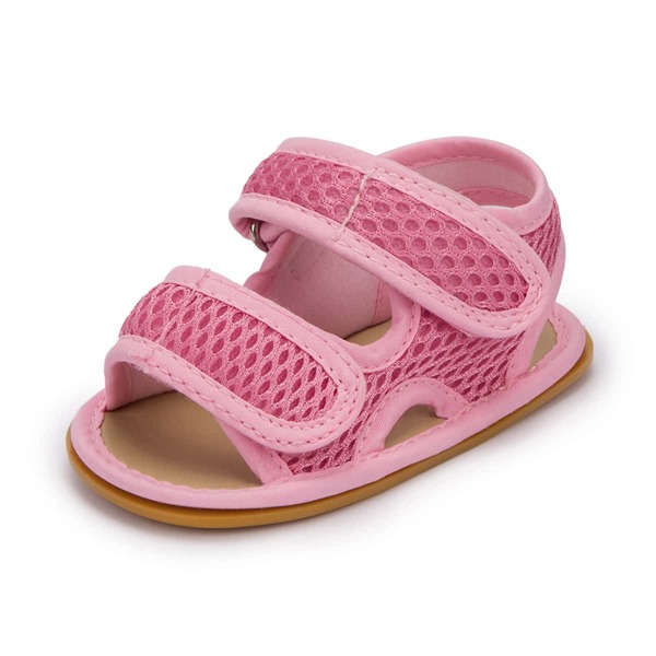 

Baby Girls Minimalist Velcro Strap Sandals, Pink