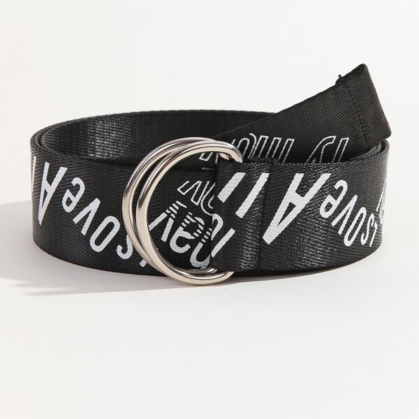 

Letter Graphic Tape Belt, Multicolor