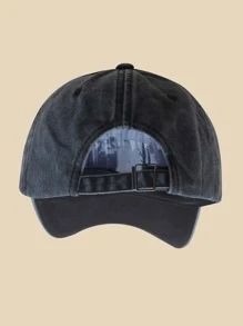 花卉印花棒球帽 - 黑色 - 查看 3