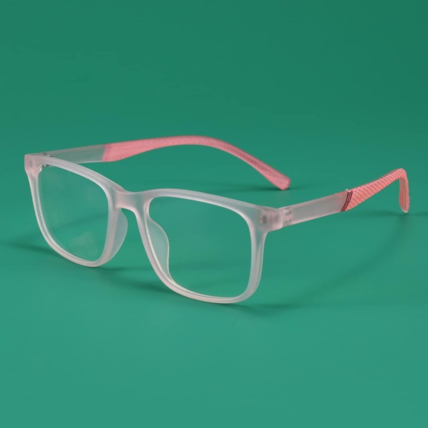 

Toddler Girls Square Frame Anti-Blue Light Eyeglasses, Pink