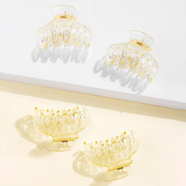 

4pcs Clear Hair Claw
