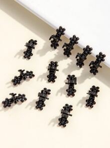 12 piezas garra de pelo con diamante de imitación - Multicolor - Ver 2