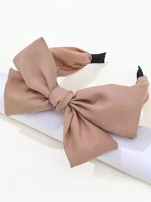 Cute Bow Decor Headband - Khaki - View 1