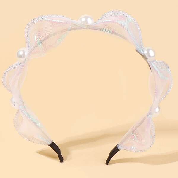 

Toddler Girls Faux Pearl Decor Headband, Multicolor