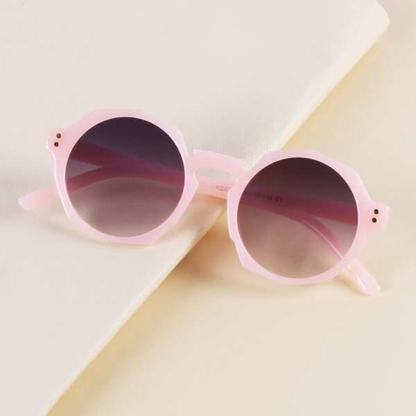 

Toddler Girls Round Frame Sunglasses, Pink