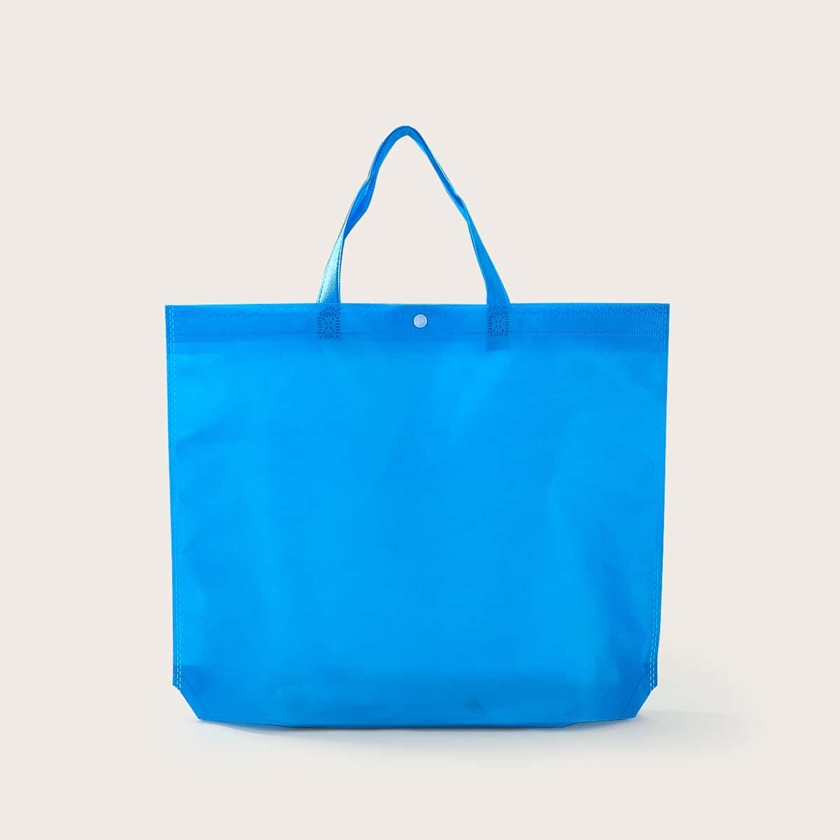 

Snap Button Shopping Bag, Blue