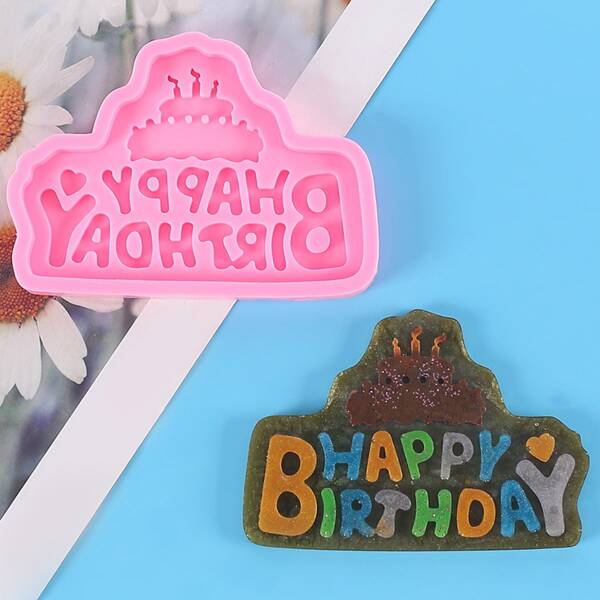 

1pc Cake Shaped Chocolate Mold, Pink