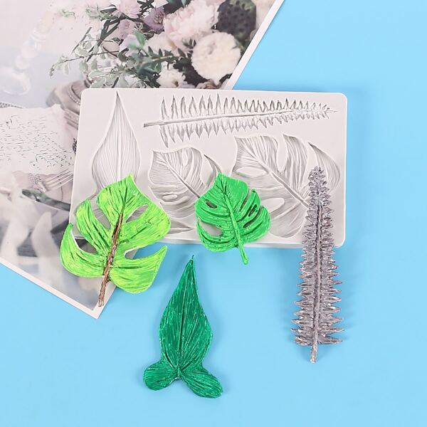 

1pc Leaf Design Mold, White
