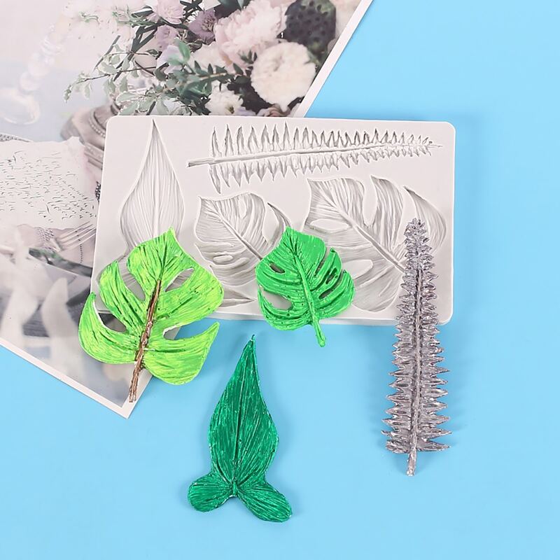 

1pc Leaf Design Mold, White
