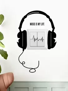 Tai nghe In công tắc đèn - màu đen - Xem 1