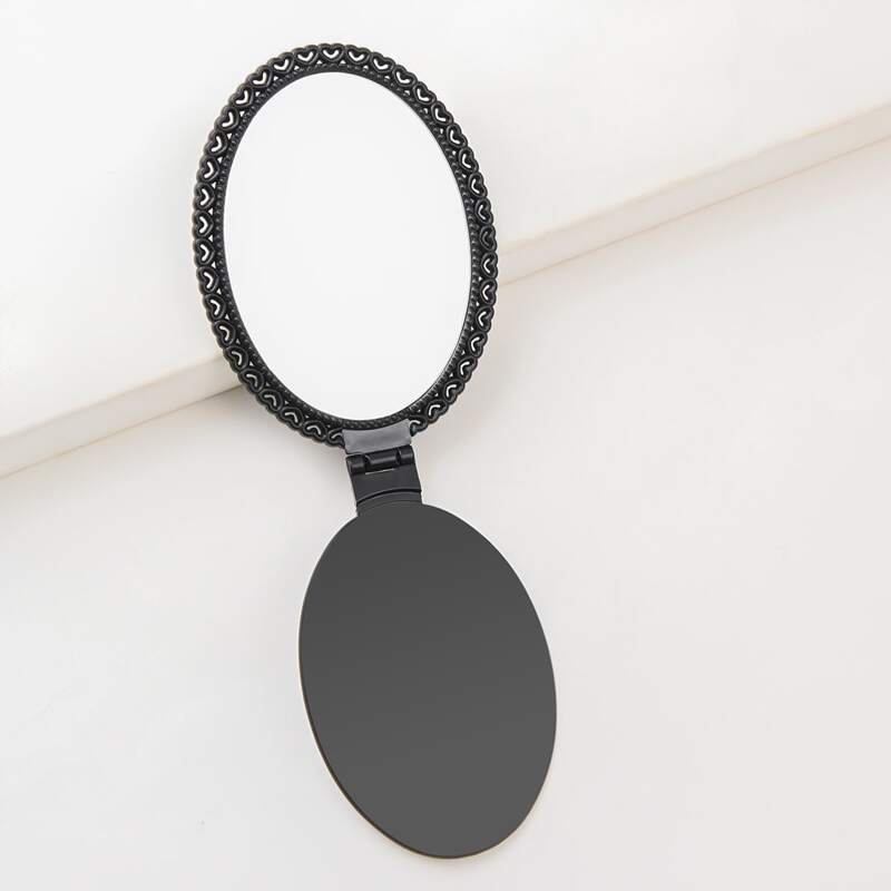 

Foldable Makeup Hand Mirror, Black