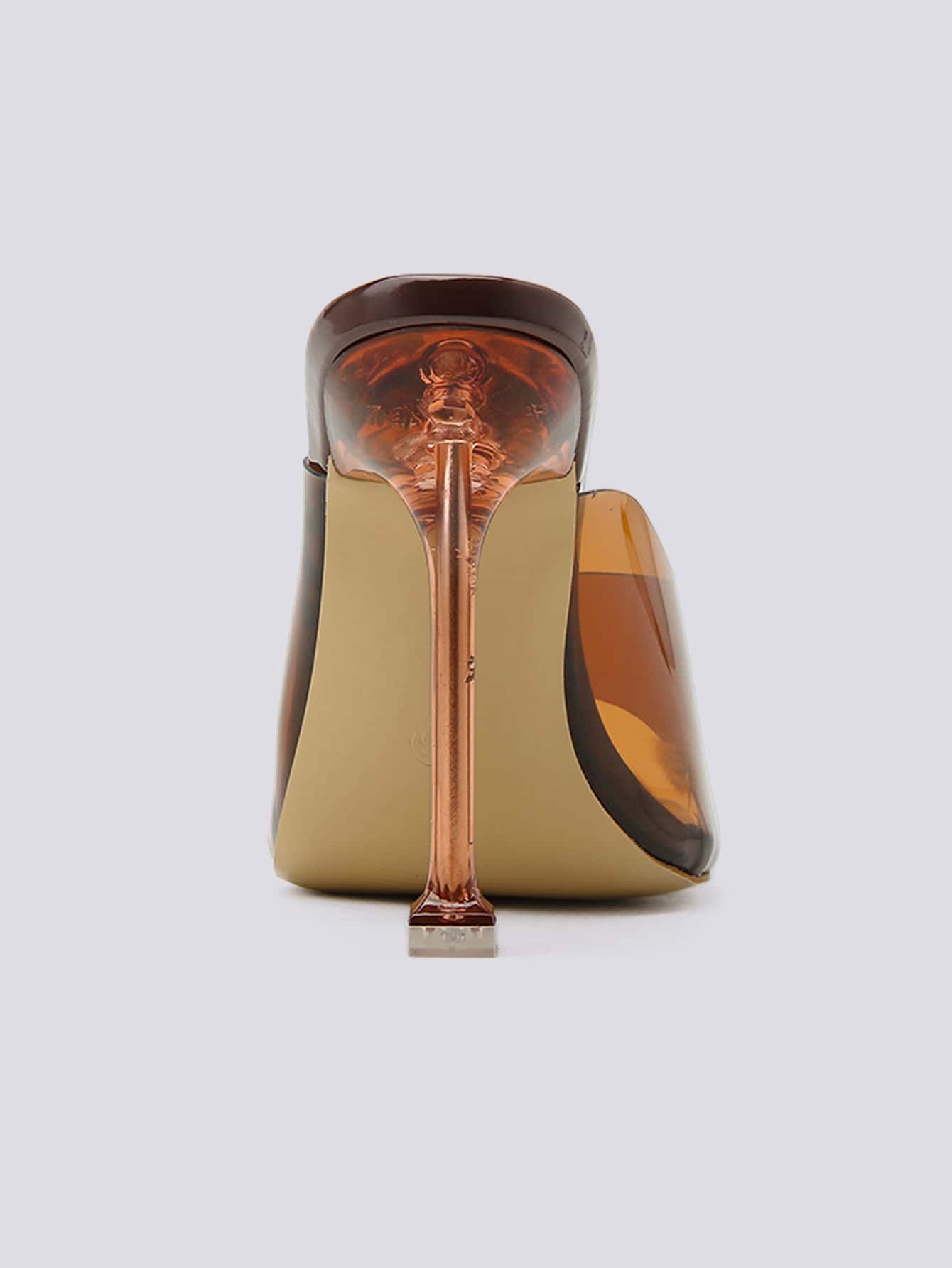 Spring/Summer Versatile Casual Square Toe Thin Heel Women Heeled Sandals - Brown - View 3