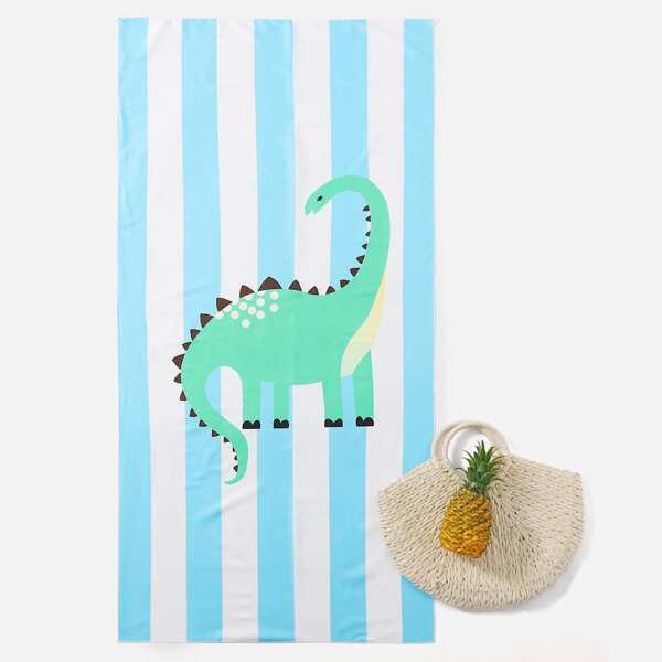 

Dinosaur Print Beach Blanket, Multicolor