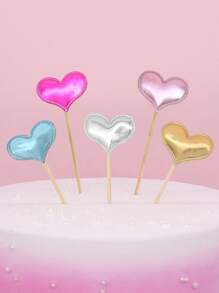 20 piezas Decoración de pastel en forma de corazón - Multicolor - Ver 1