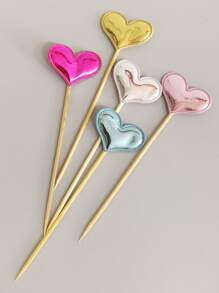 20 piezas Decoración de pastel en forma de corazón - Multicolor - Ver 3