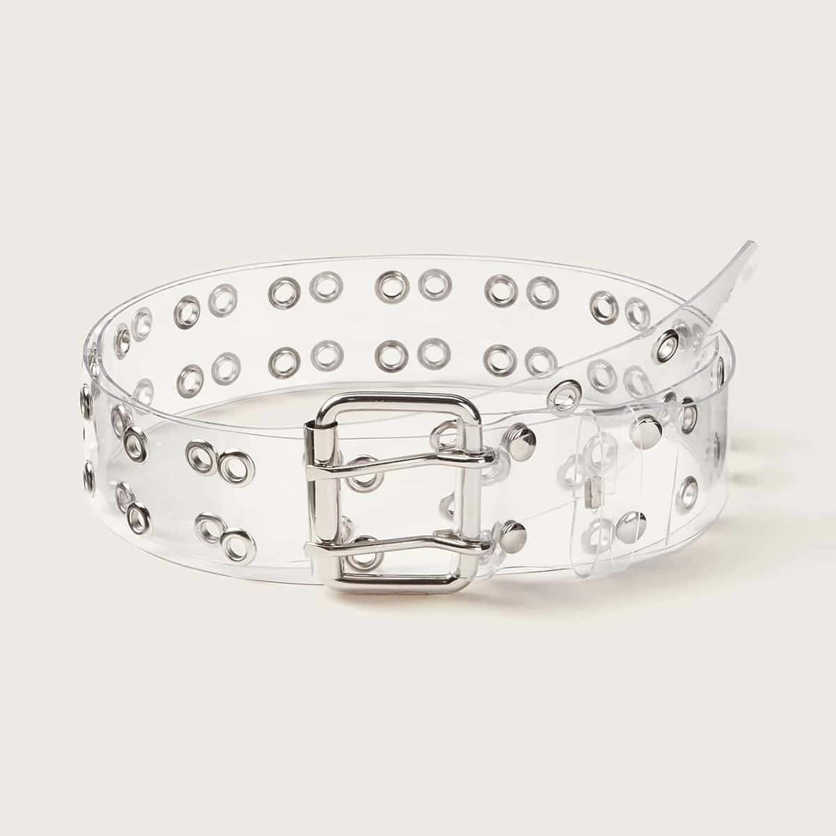 

Clear Eyelet Buckle Belt
