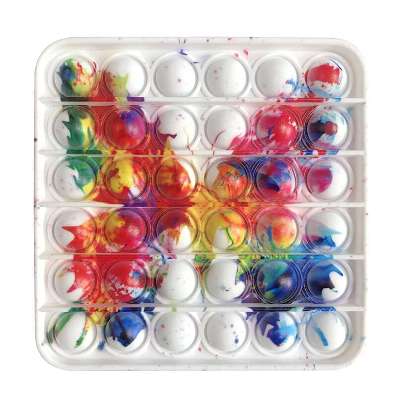 

1pc Butterfly Push Bubble Toy, Multicolor