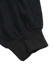 Manfinity Men Elastic Waist Drop Crotch Trousers - Black - View 6