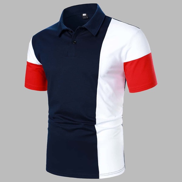 

Men Colorblock Polo Shirt, Multicolor