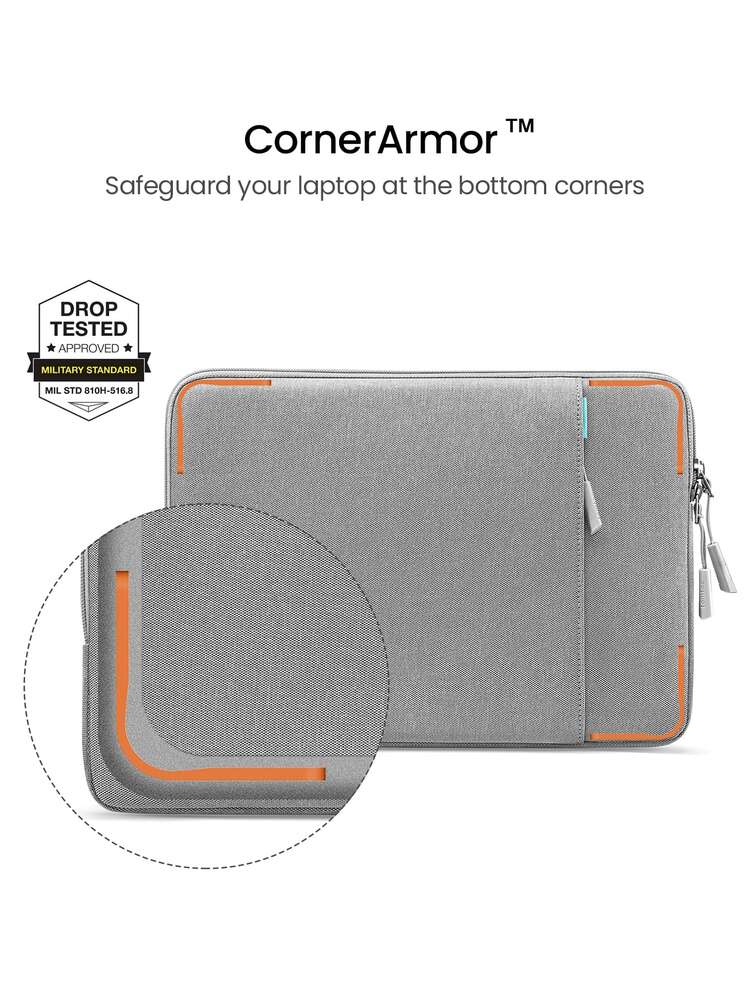 tomtoc Plain Laptop Bag Compatible With 12.3-13 Inch Microsoft Surface Pro - Grey - View 6