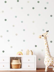 Dot Print DIY Kids Wall Sticker, PVC Self Adhesive Wall Art Decal For Home Decor, Stickers, Wall Decal, Vinyl Decal For Home Decorations, Spring Decoration Items Refresh Your Home, Festival Decoration Stickers Gifts Birthday Graduation - Multicolor - View 2