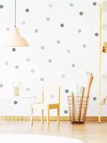 Dot Print DIY Kids Wall Sticker, PVC Self Adhesive Wall Art Decal For Home Decor, Stickers, Wall Decal, Vinyl Decal For Home Decorations, Spring Decoration Items Refresh Your Home, Festival Decoration Stickers Gifts Birthday Graduation - Multicolor - View 3