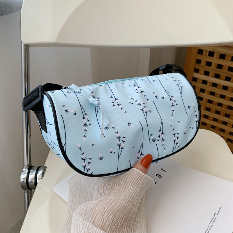 

Floral Crossbody Bag, Blue