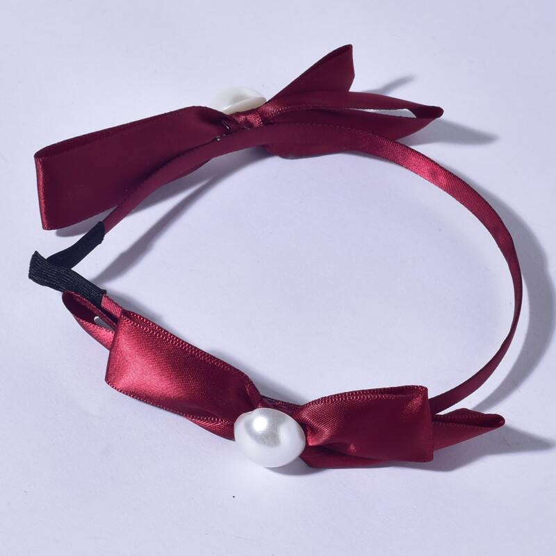 

Bow Decor Headband, Burgundy
