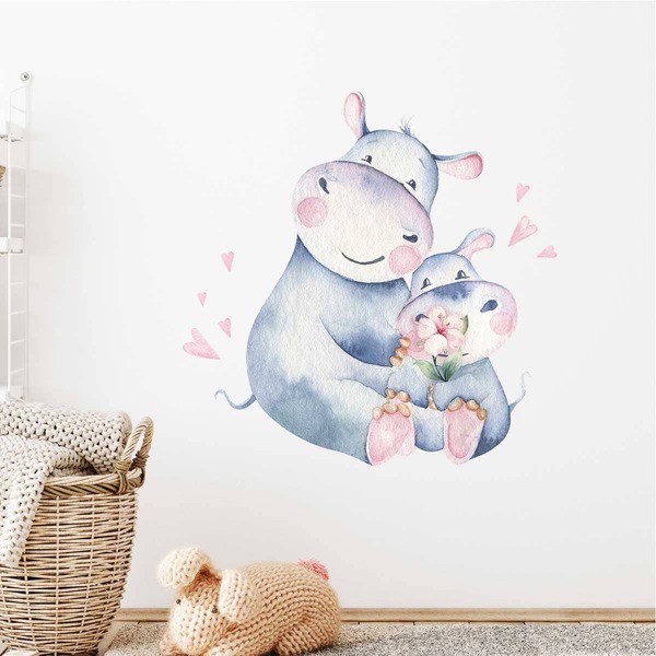 

Cartoon Animal Print Kids Wall Sticker, Multicolor