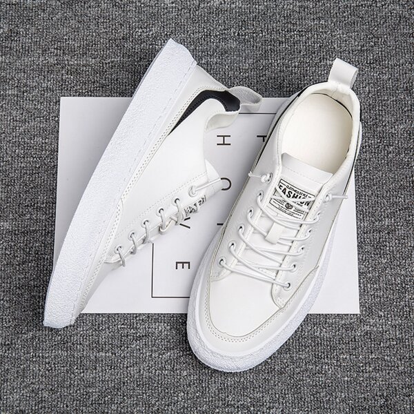 

Men Slip On Skate Shoes, White