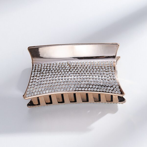 

Rhinestone Decor Hair Claw, Gold