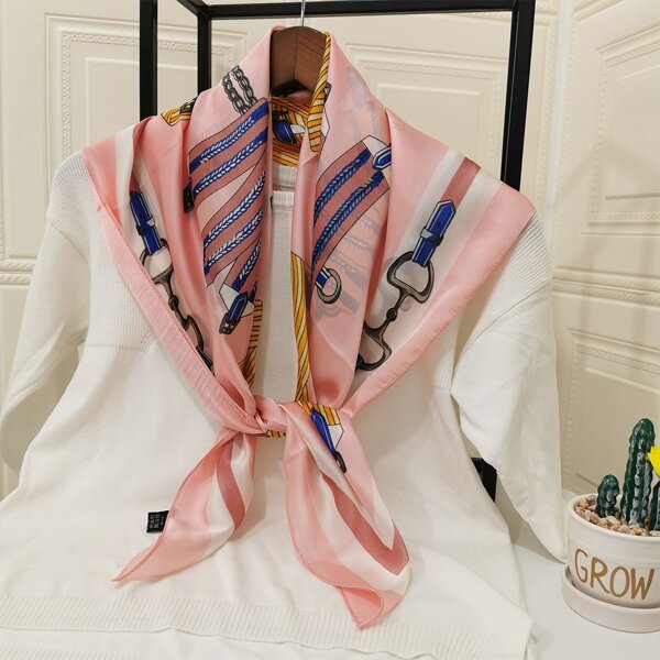 

Chain Print Bandana, Pink