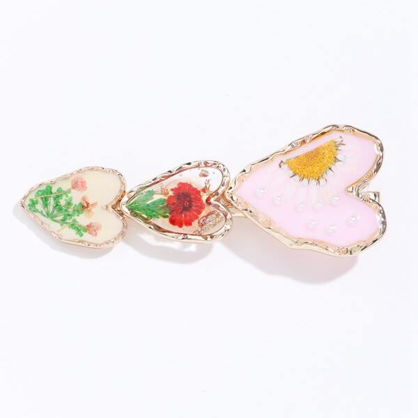 

Heart Decor Hair Clip, Multicolor
