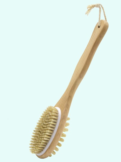 1pc Double Side Bath Brush Bathroom Decor Summer Back To School